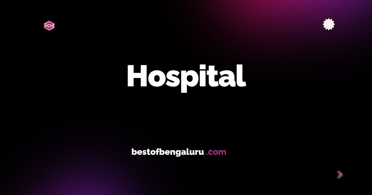 Apollo Cradle & Children's Hospital - Children hospital in Bengaluru